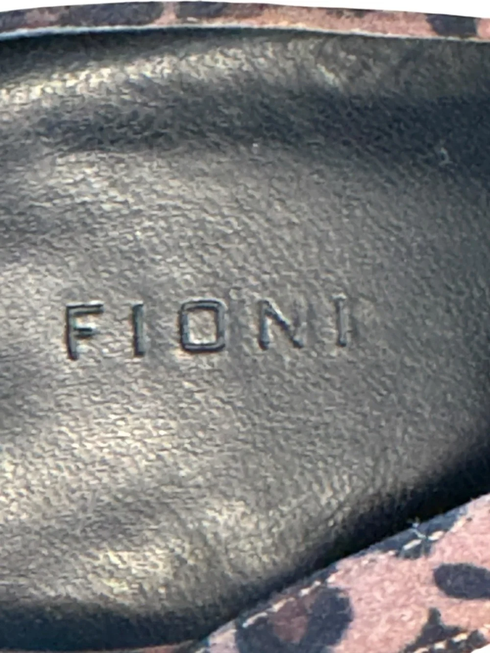 Fioni Leopard Print Peep-Toe Slingback Heels - Brown‎